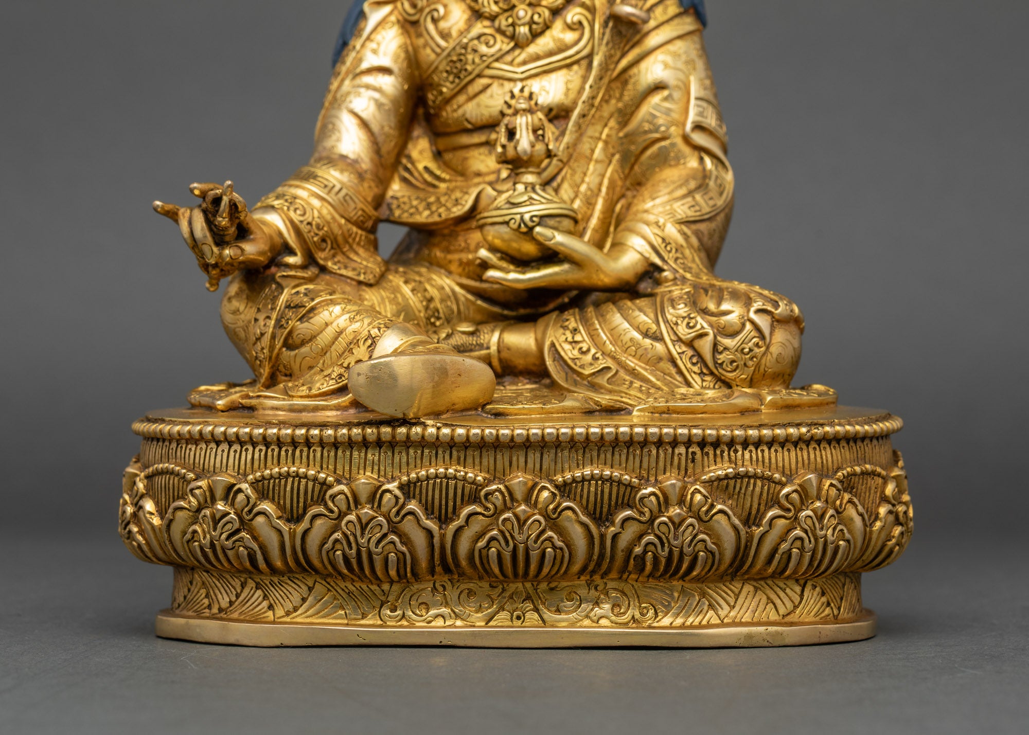 Guru Rinpoche Statue | Hand-Crafted Tantric Vajra Master Sculpture