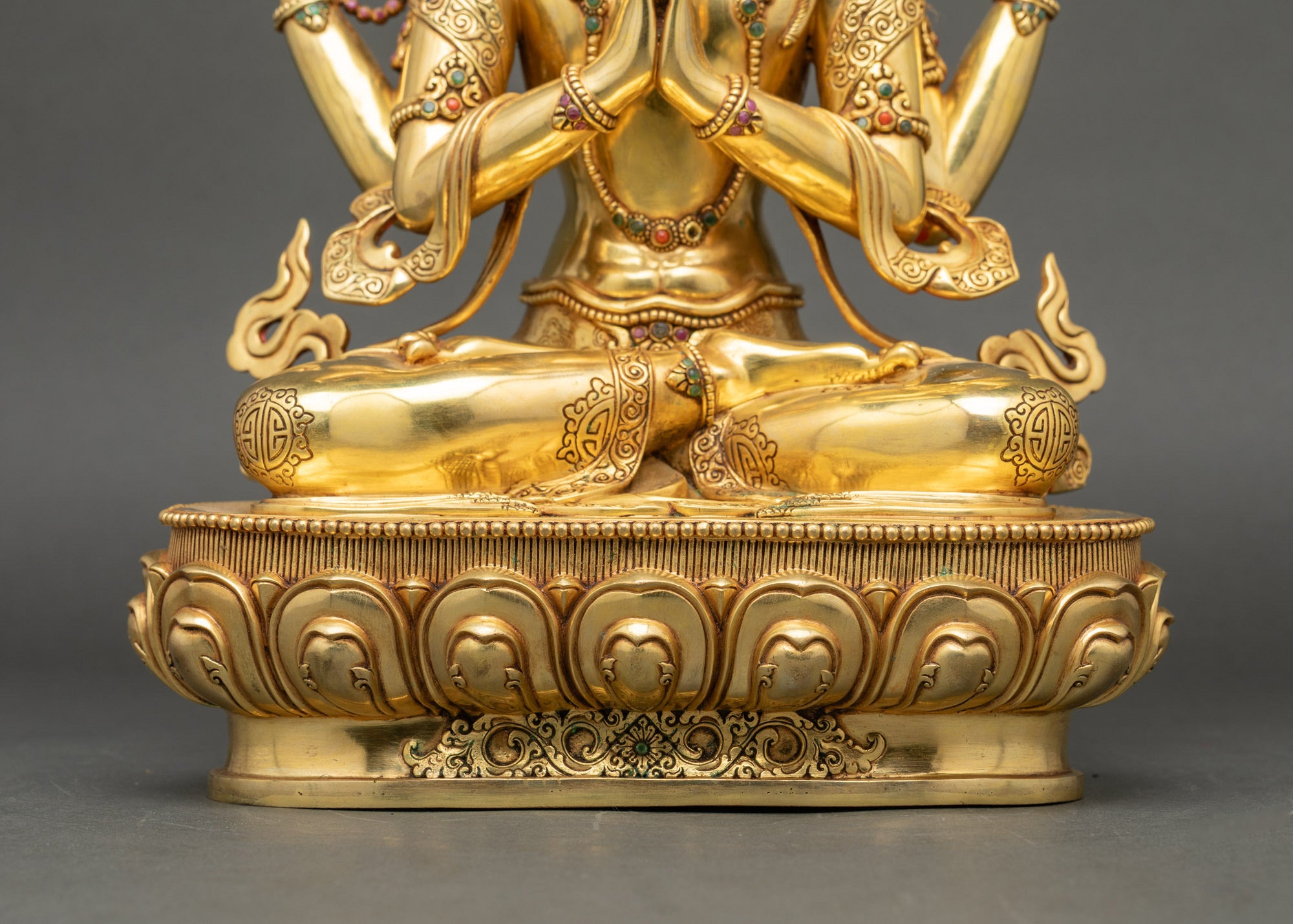 Four-Armed Chenrezig Statue | Tibetan Bodhisattva of Compassion Nepal