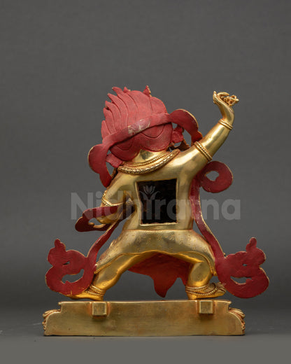 Wrathful Vajrapani Sculpture | Protector of Enlightenment Decor