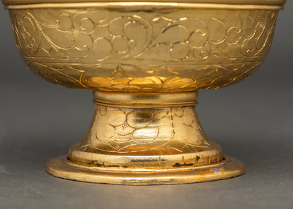 Handcrafted Ritual Water Offering Set for Daily Buddhist Prayers