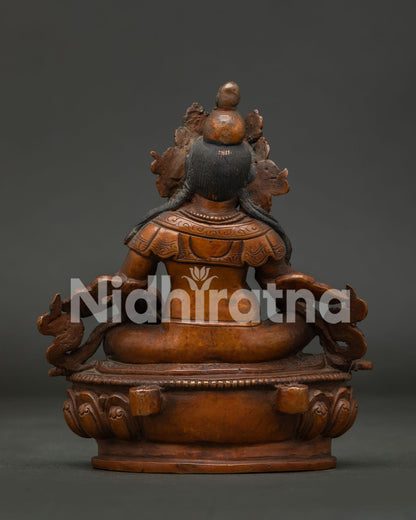 Oxidized Dzambhala Statue | Divine Protector of Wealth and Success