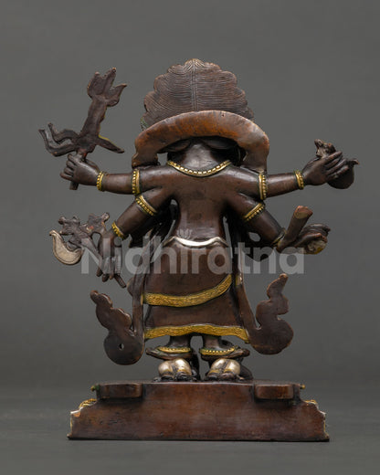White Mahakala Statue