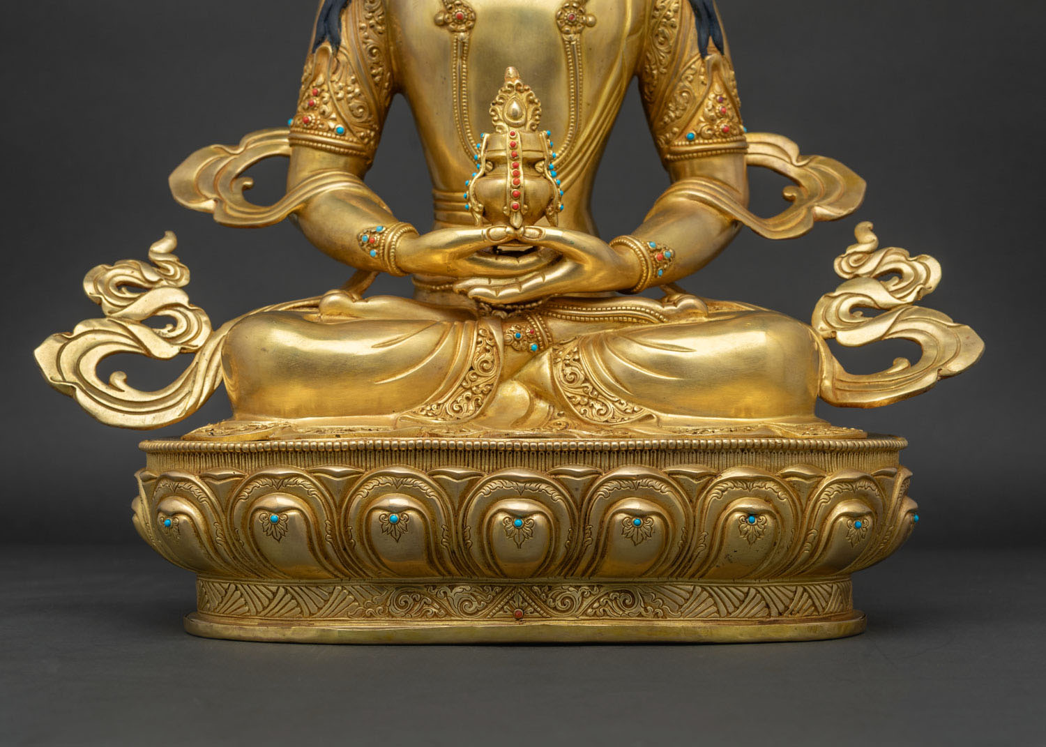 Amitayus Buddha Statue | Vajrayana Buddhist Art from Nepal