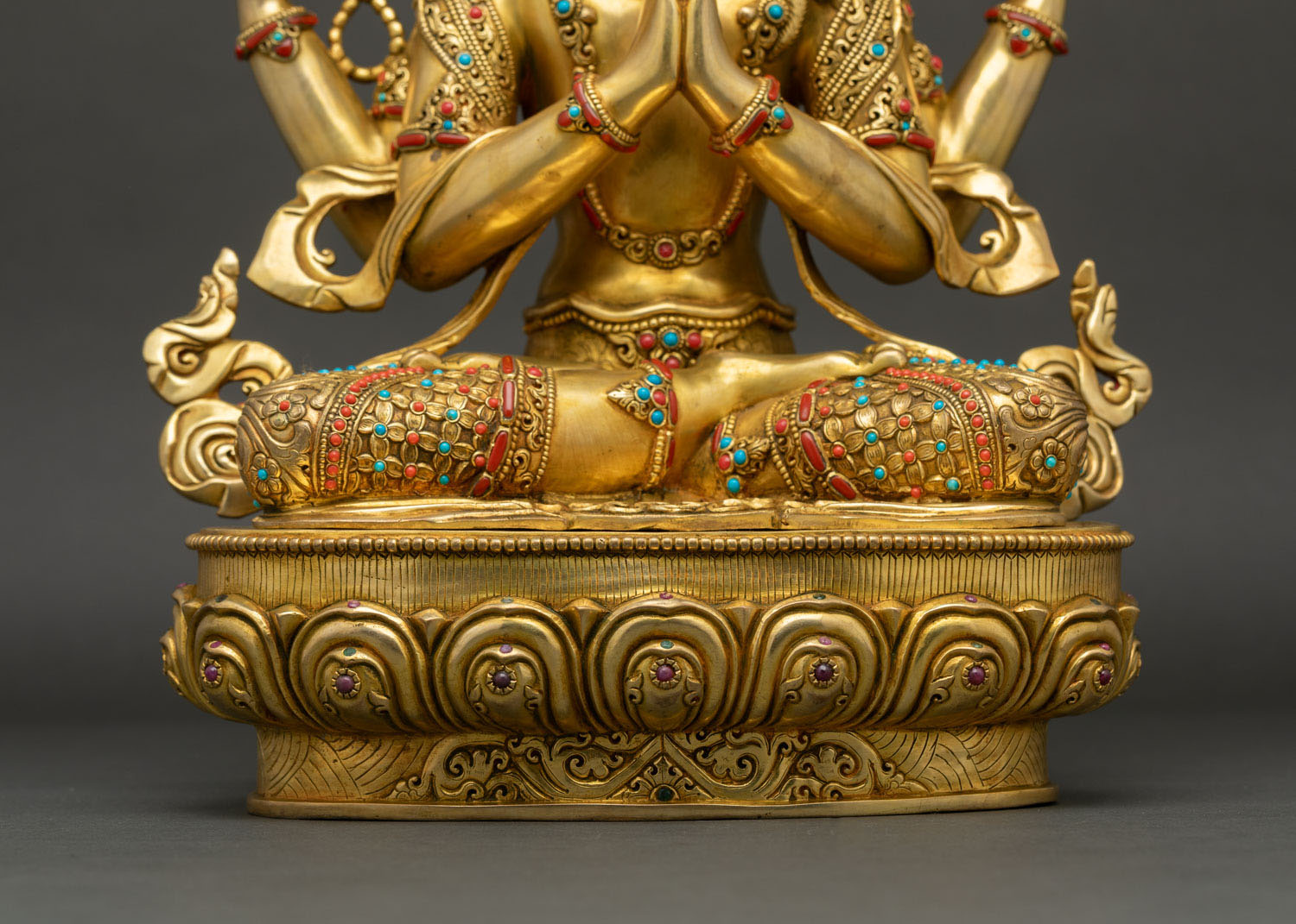 Four-armed Avalokiteshvara Statue | Buddhist Compassion Icon