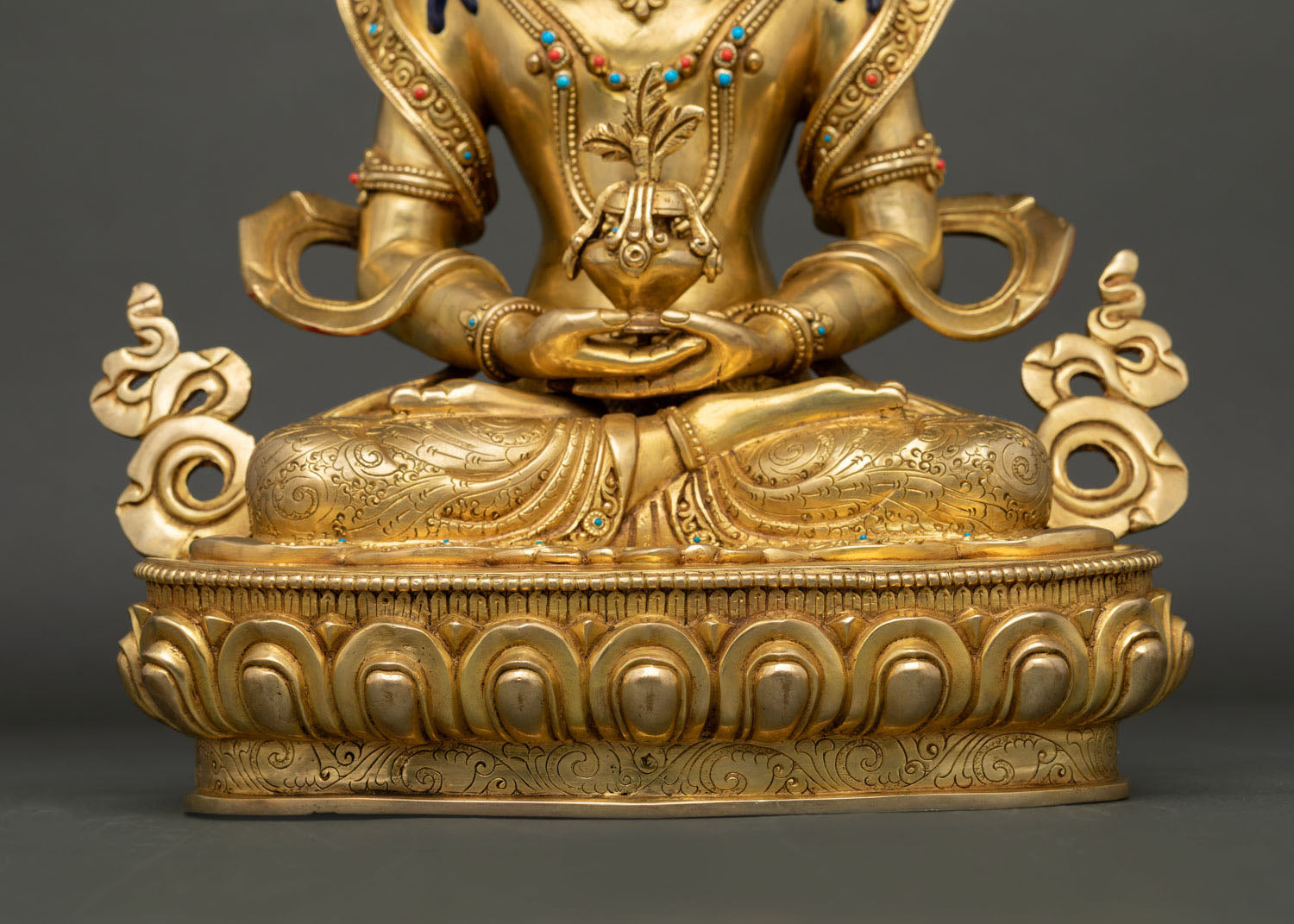 Amitayus Statue with Long-Life Vase | Handmade in Nepal