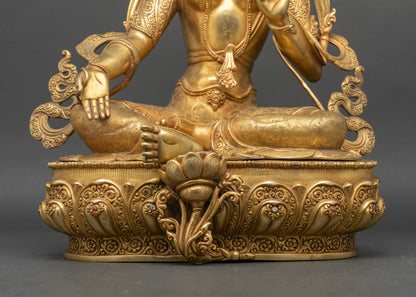 Green Tara Statue for Spiritual Healing | Mother of All Buddhas