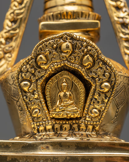 Authentic Shakyamuni Buddha Stupa | Traditional Himalayan Craftsmanship