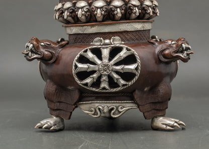 Dorje Khandro Incense Burner | Traditional Nepalese Copper Craft