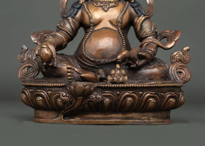 Handcrafted Dzambhala Statue | Buddhist Wealth Buddha