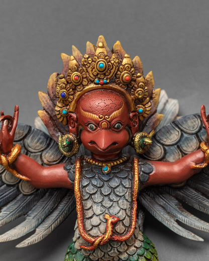 Divine Garuda Bird Statue for Courage and Victory