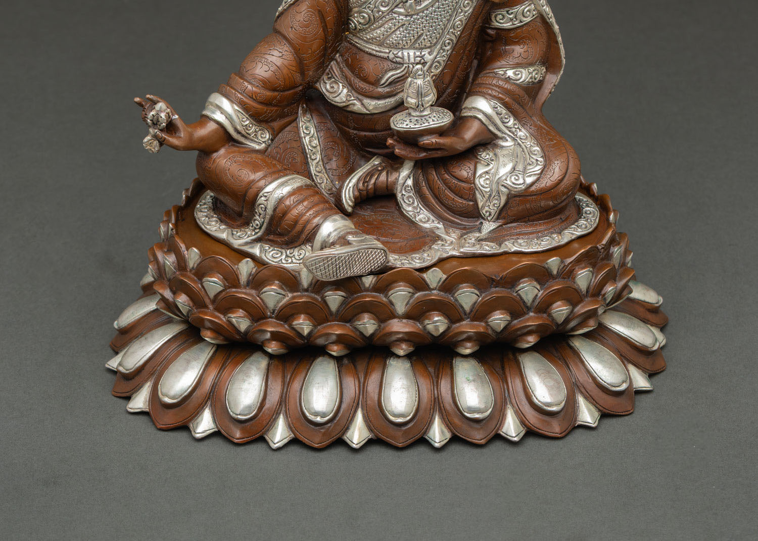 Guru Rinpoche Statue | Lost Wax Hand-Carved Buddhist Art