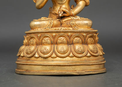 Radiant Vajrasattva Statue - Sacred Buddhist Purification Deity