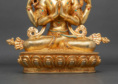 Radiant Avalokiteshvara Chenrezig Statue | Bodhisattva of Compassion