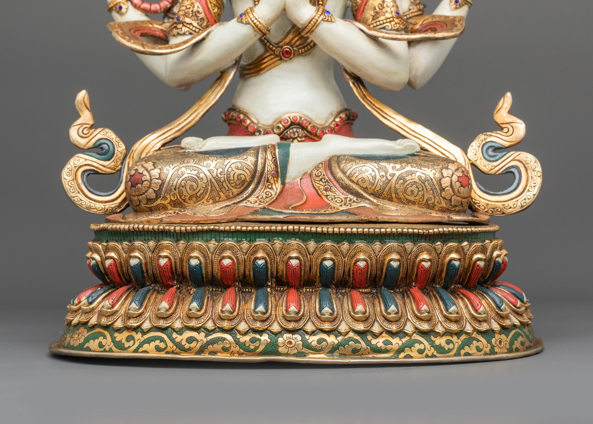 Avalokiteshvara Chenrezig Statue | Sacred Buddhist Sculpture from Nepal