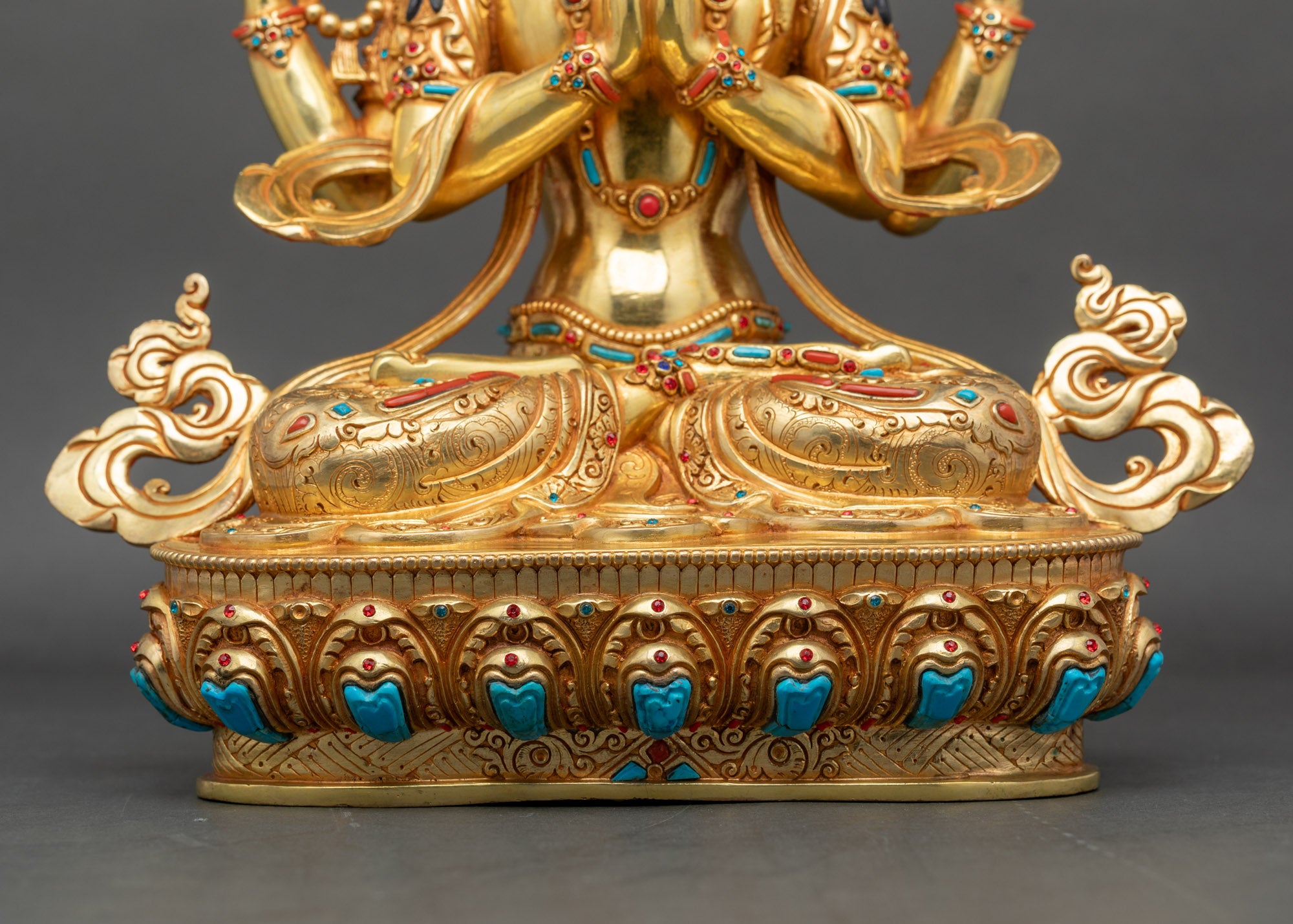 Four-Armed Chenrezig Sculpture | Compassionate Bodhisattva Statue