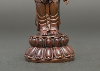 Oxidized Little Buddha Statue - Blessing of Mindfulness