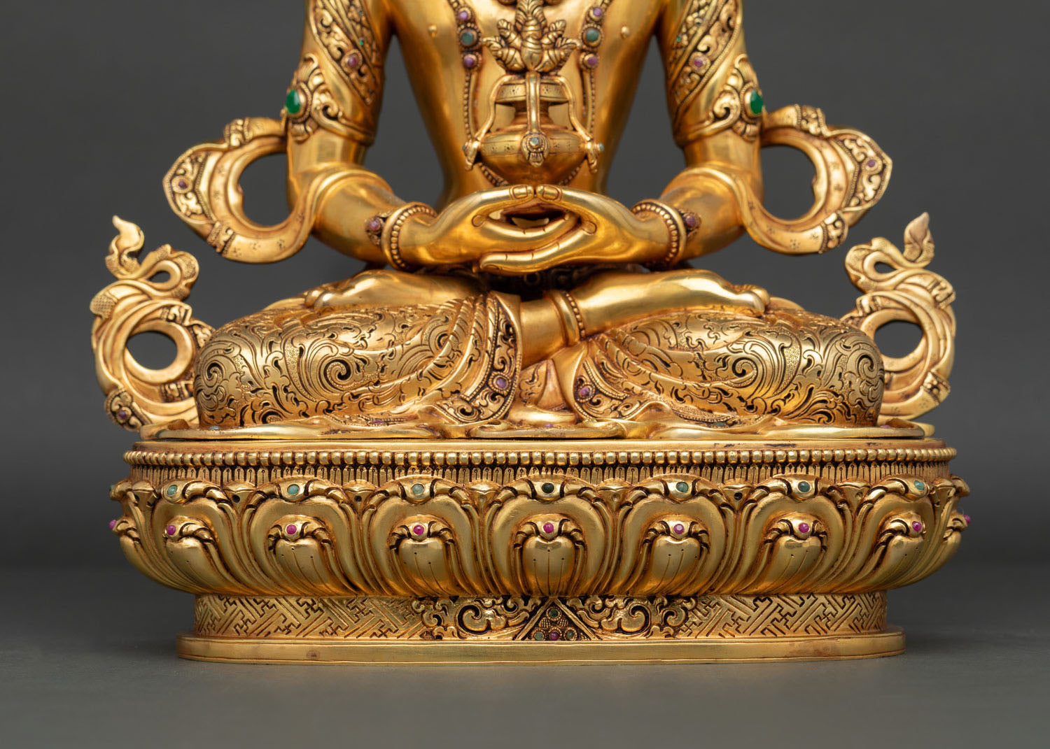 Amitayus Statue | Handmade Buddhist Copper Sculpture
