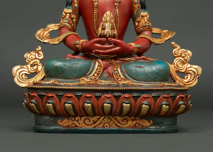 Amitayus Statue | Buddhist Longevity Deity Artwork