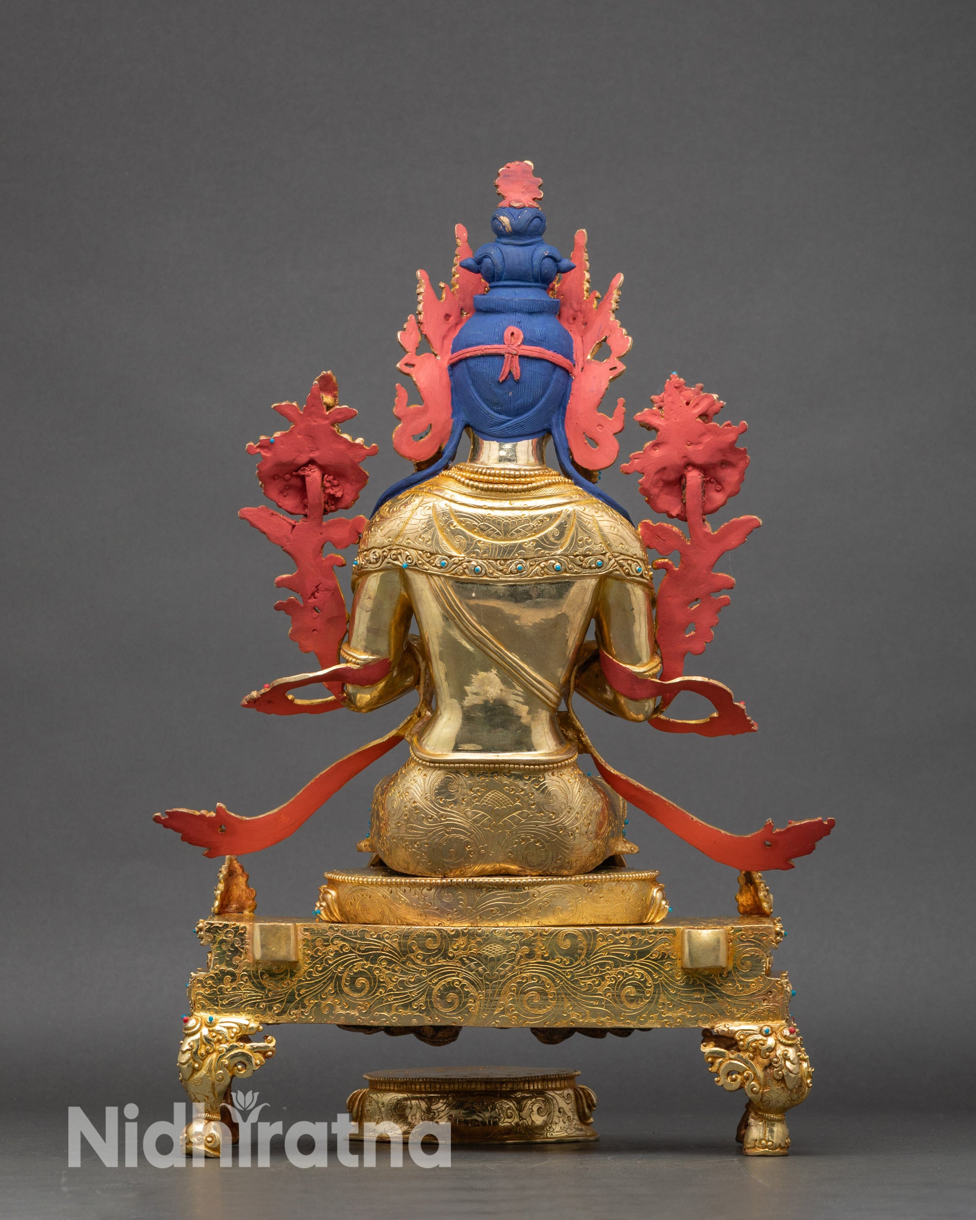 Enthroned Maitreya Buddha Statue | Peaceful Meditation Decor