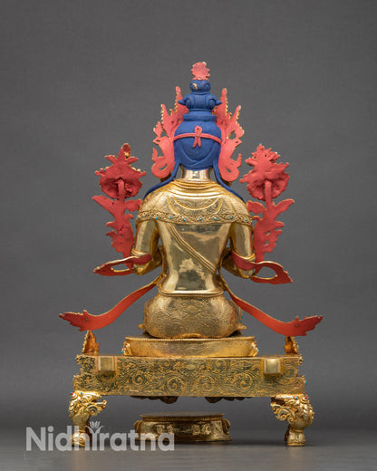 Enthroned Maitreya Buddha Statue | Peaceful Meditation Decor
