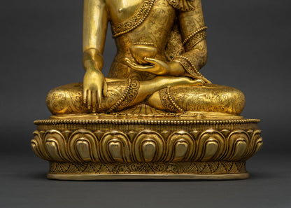 Handmade Shakyamuni Buddha Statue | Lost-Wax Cast Metal Craft