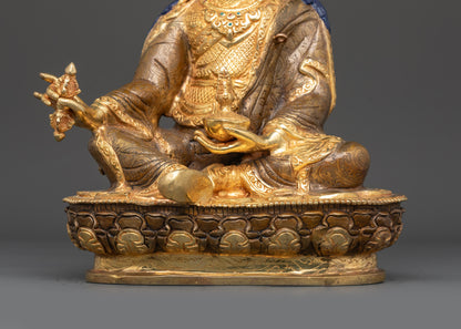 Guru Padmasambhava Statue | Handcrafted Tibetan Master Sculpture
