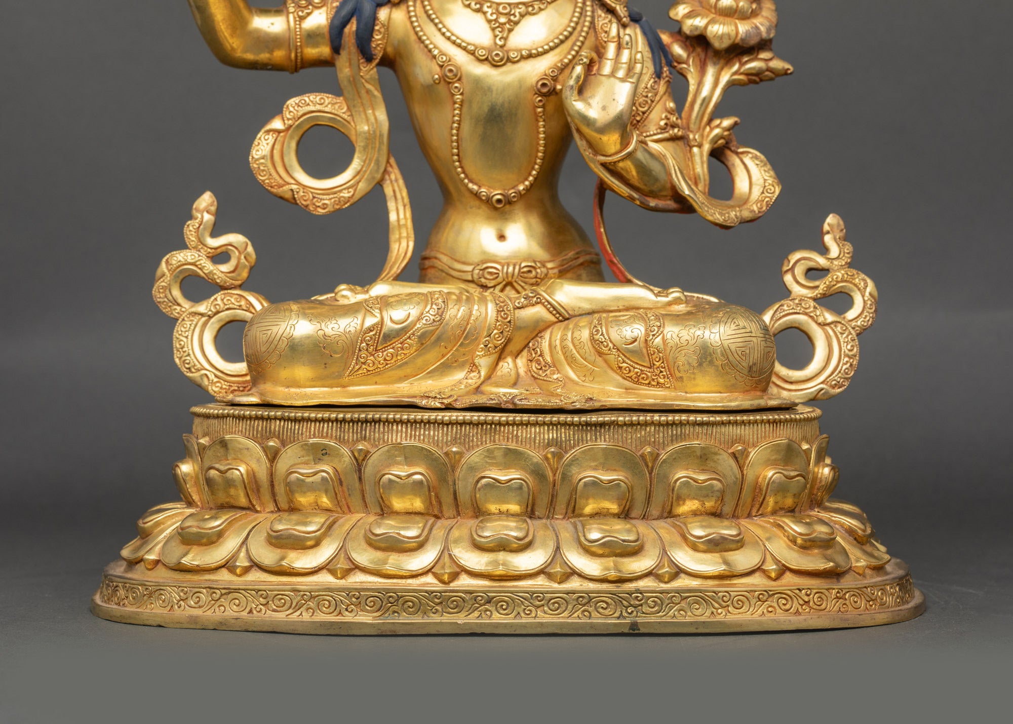 Manjushri Sculpture | Himalayan Buddhist Artwork for Meditation