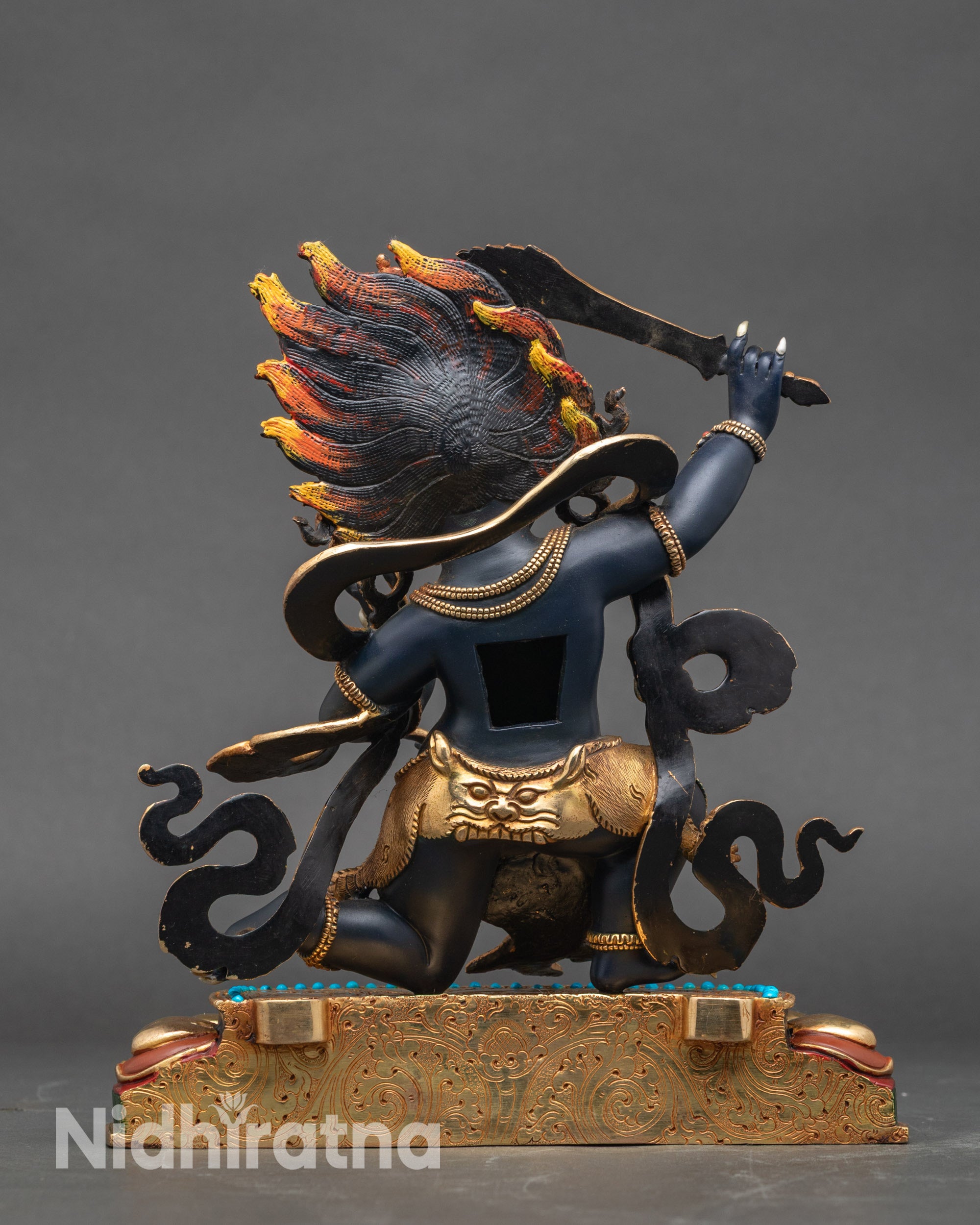 Wrathful Achala Meditation Statue | Handcrafted Buddhist Sculpture
