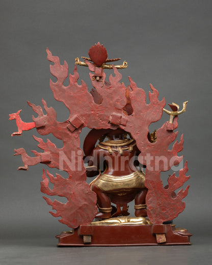 Shakya Mahakala Statue – Tibetan Buddhist Religious Artwork