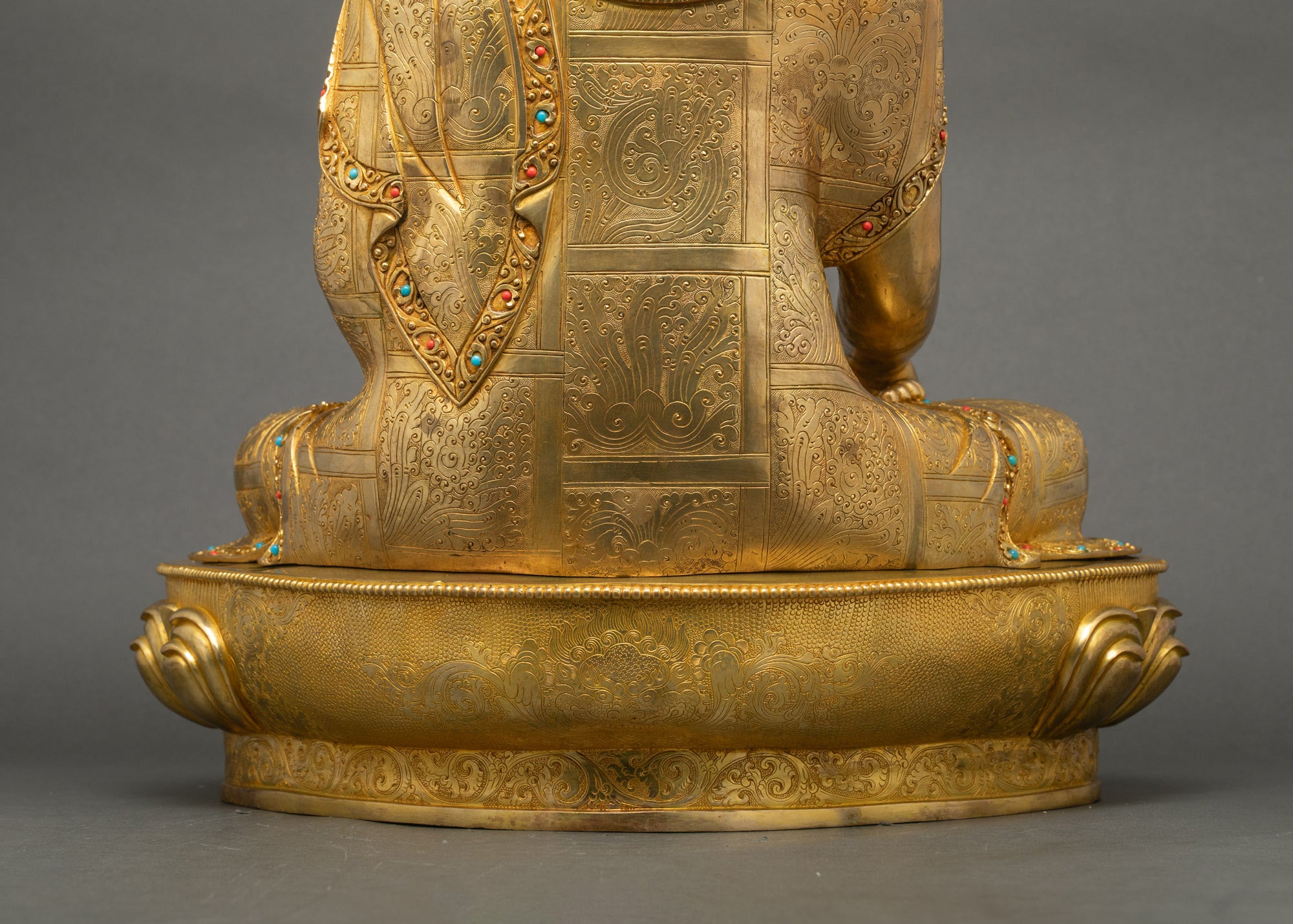 Handmade Shakyamuni Buddha with Disciples Statue | Spiritual Artwork