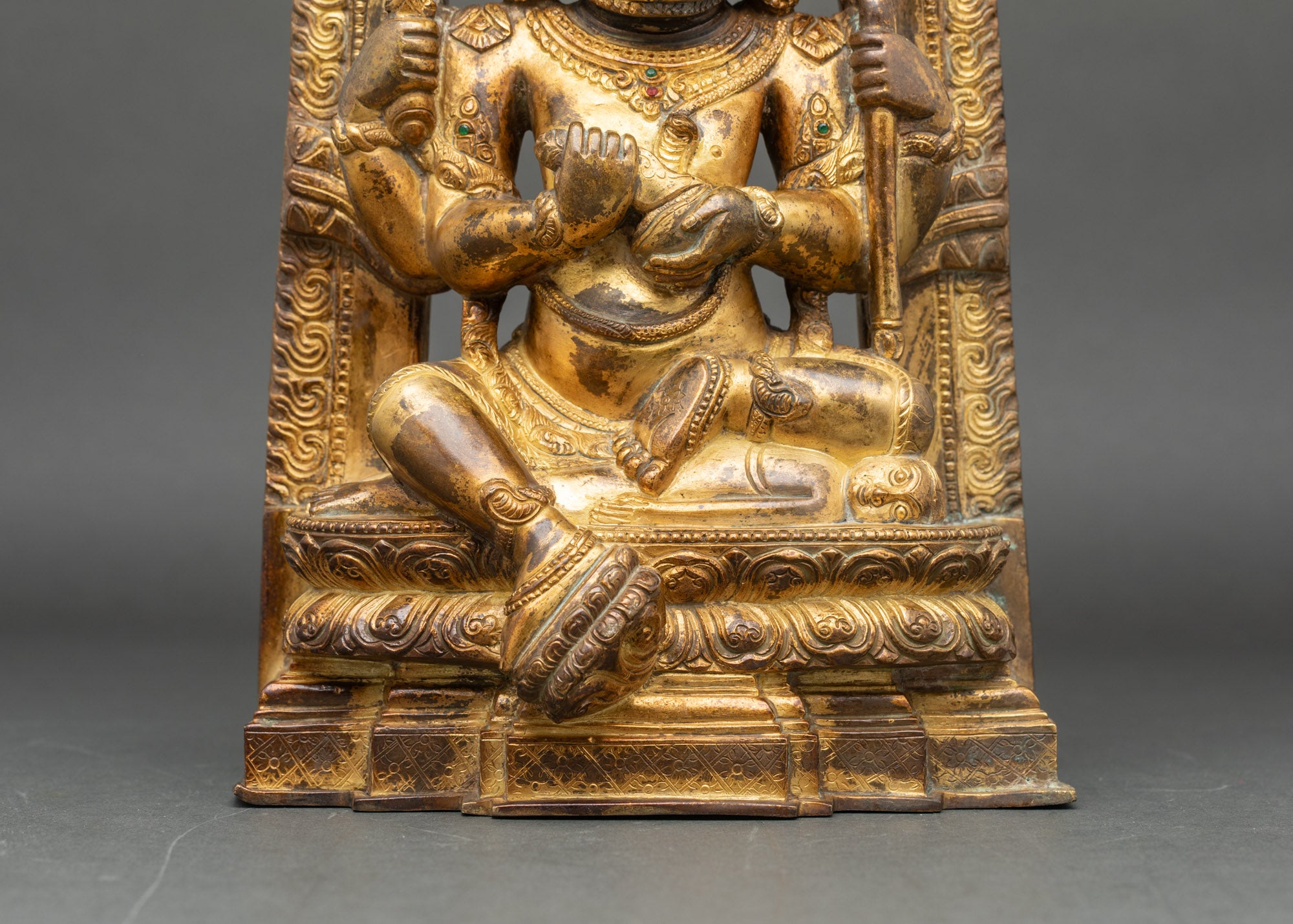Four Armed Mahakala Statue | Antique Style Decor