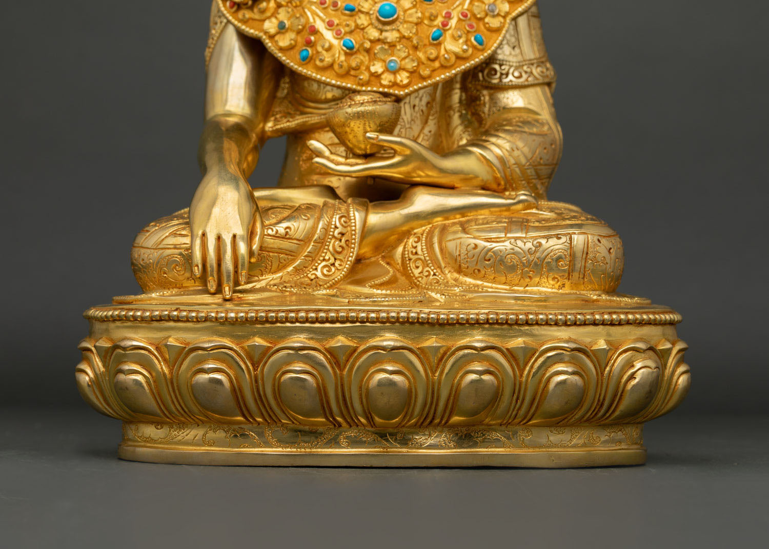 Jowo Rinpoche Statue | 24K Gold Fire-Gilded Copper Art