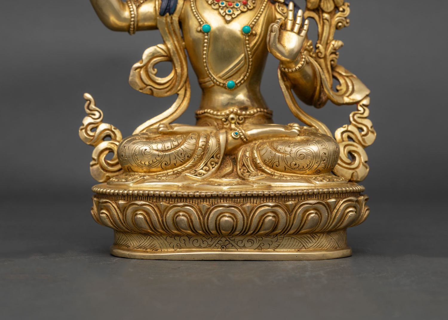 Manjushri Wisdom Deity Statue | Handcrafted Nepali Artwork