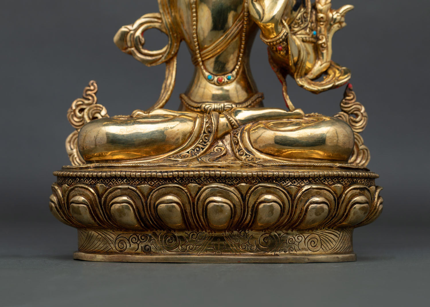 Authentic Manjushri Statue | Gold-Gilded Buddhist Art from Nepal