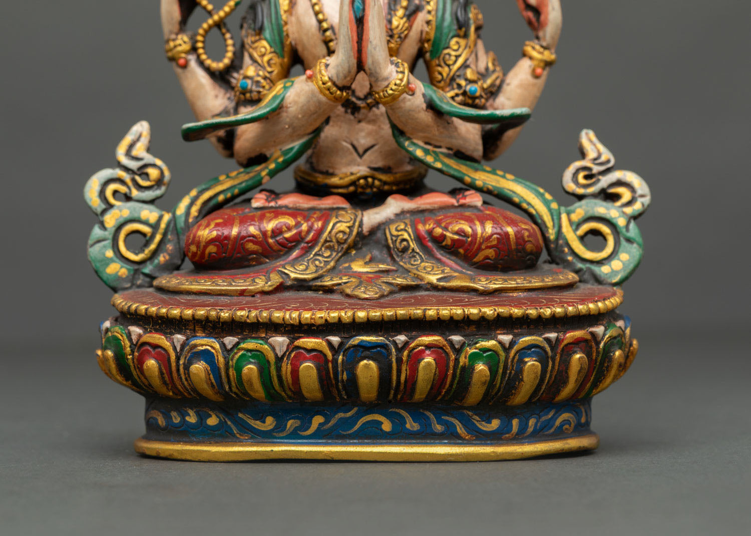 Mini Chenrezig Copper Statue | Bodhisattva of Mercy