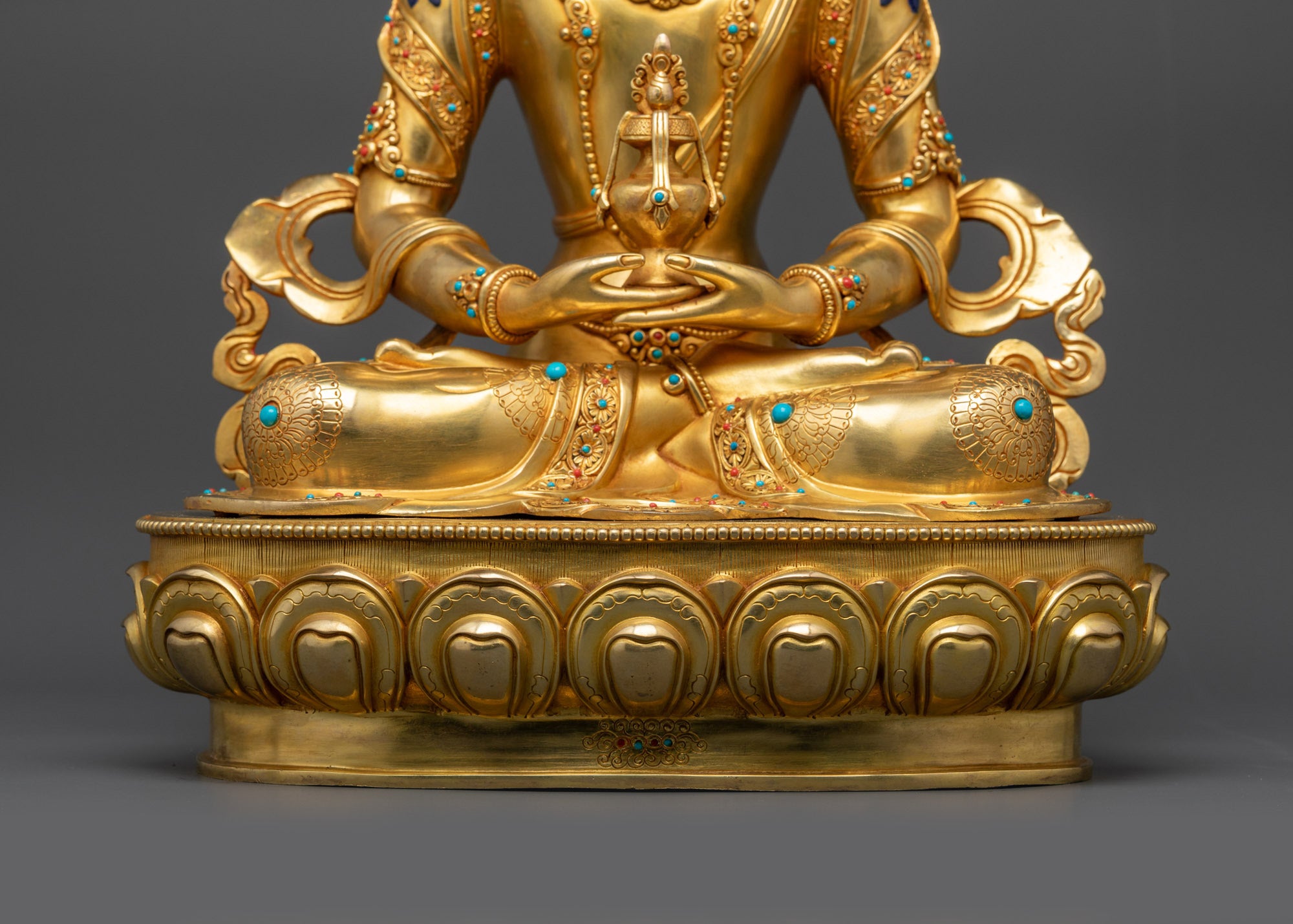 Amitayus Vajrayana Sculpture | Sacred Long Life Buddha for Home Altars