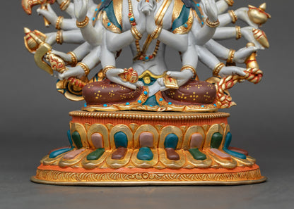 Exquisite Chundi Statue for Karma Purification and Spiritual Blessings