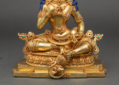 Enlightened Vajrasattva Statue | Handcrafted Nepalese Ritual Sculpture