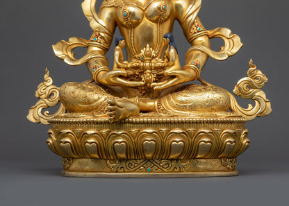 24K Gold-Gilded Green Tara Statue | Protecting Your Sacred Space