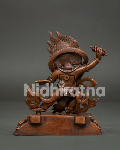 Oxidized Vajrapani Statue | Symbol of Enlightment