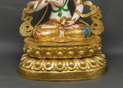 Handcrafted Vajrasattva Statue | Embody Devotion and Karma Cleansing