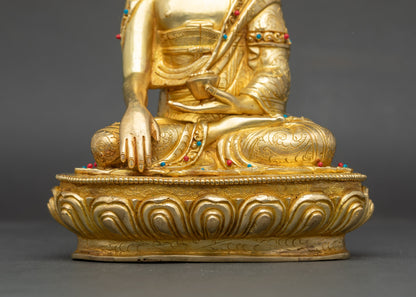 Tibetan Buddha Shakyamuni Statue for Peace and Mindfulness