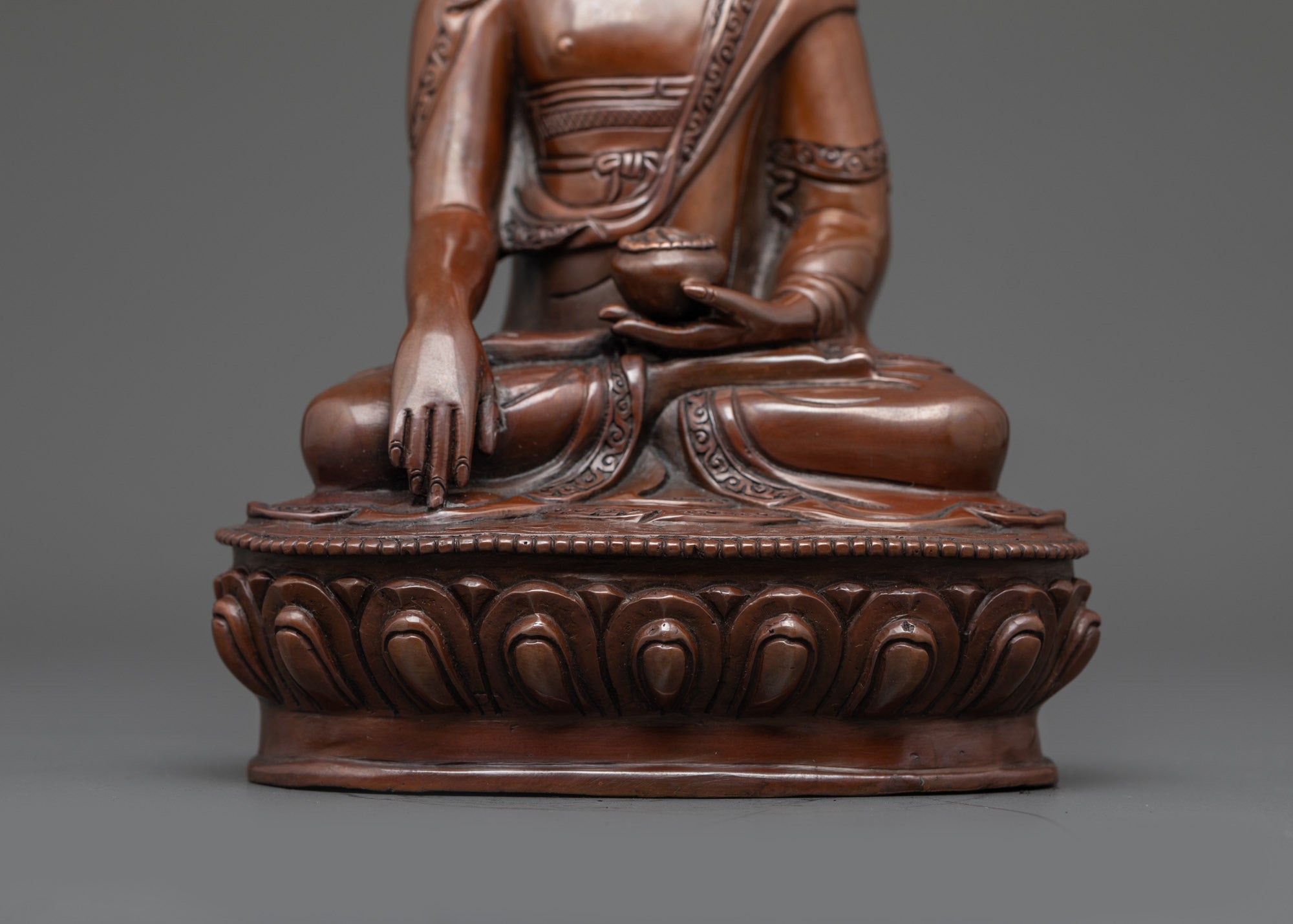 Handcrafted Crowned Shakyamuni Buddha – Meditation Altar Sculpture