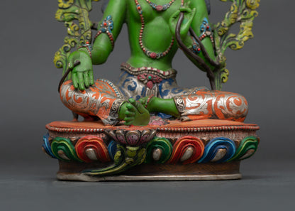 Green Tara Statue