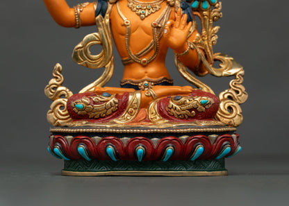 Manjushree Wisdom Deity Statue | Buddhist Spiritual Decor