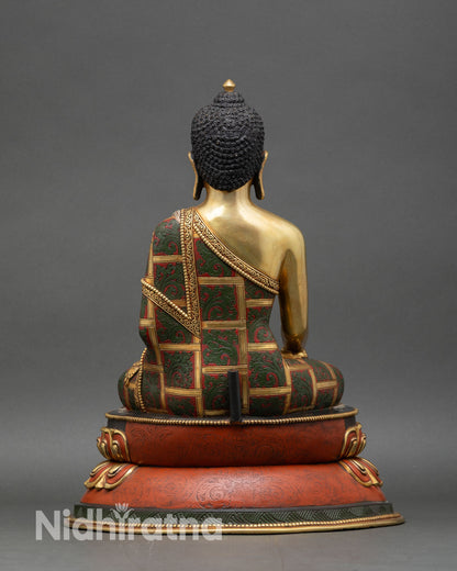 Meditative Shakyamuni Buddha Statue | Handmade in Nepal