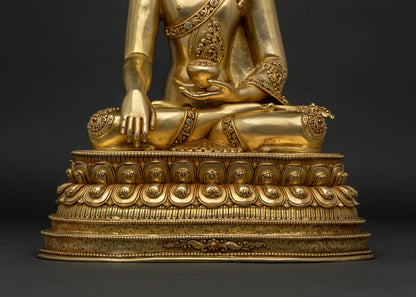 Enlightened Shakyamuni Buddha Statue for Deep Meditation