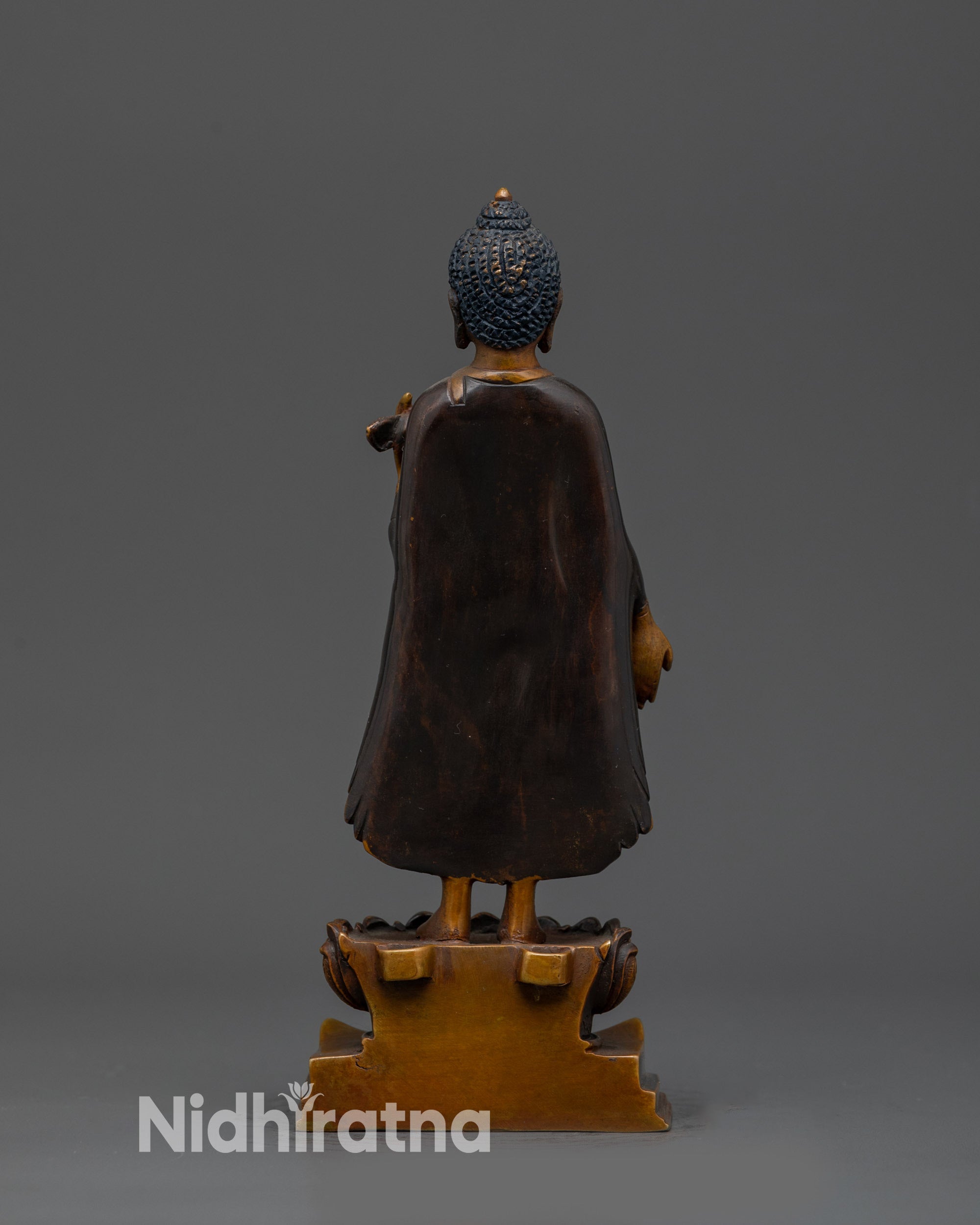 Standing Shakyamuni Buddha – Handmade Buddhist Altar Figure