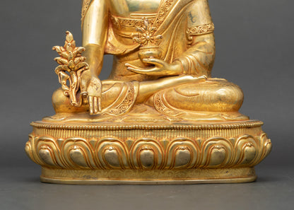 King of Medicine Bhaisajyaguru Statue | Traditional Healing Idol