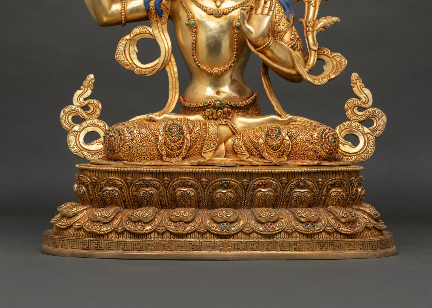 Bodhisattva Manjushri Statue with Flaming Sword | Nepali Art & Craft